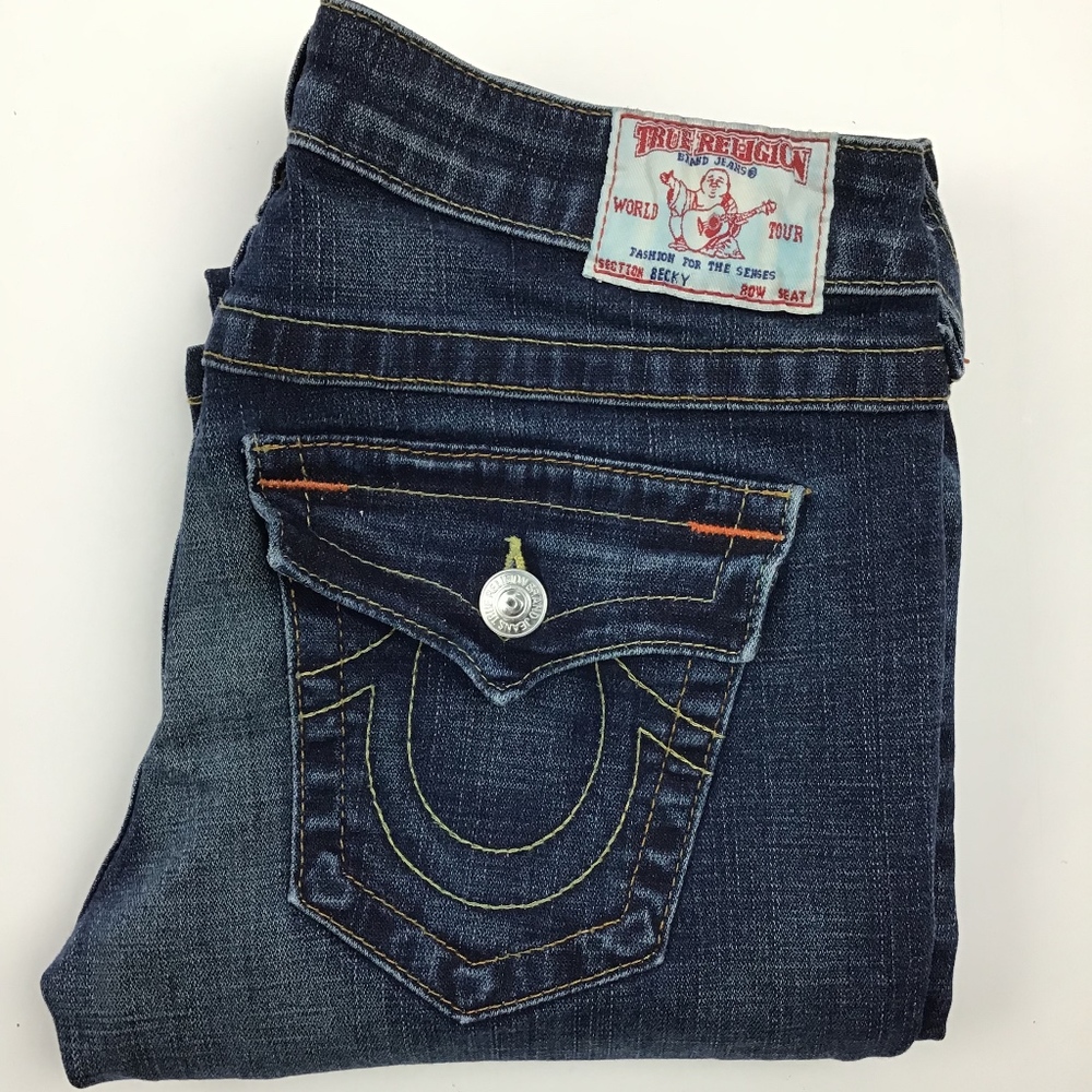True Religion BECKY Jeans Size 28 Boot #10564 (B)^